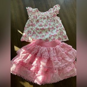Love Shack Fancy x American Girl Skirt and Top- size 7/8